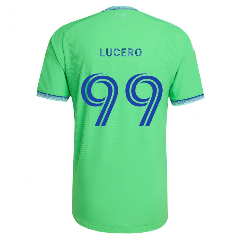 Danxen Män Landon Lucero #99 Grön Ljusblå Hemmatröja Matchtröjor 2026/27 Tröjor T-Tröja