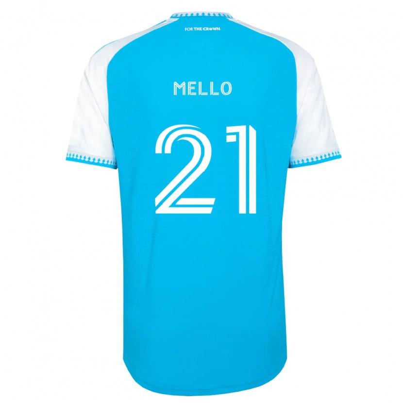 Danxen Män Vinicius Mello #21 Himmelsblå Vit Svart Hemmatröja Matchtröjor 2026/27 Tröjor T-Tröja