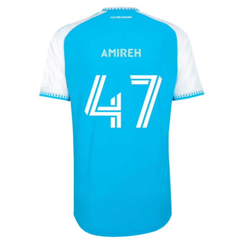 Danxen Män Adam Amireh #47 Himmelsblå Vit Svart Hemmatröja Matchtröjor 2026/27 Tröjor T-Tröja
