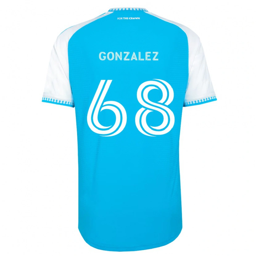 Danxen Män Carlos Gonzalez #68 Himmelsblå Vit Svart Hemmatröja Matchtröjor 2026/27 Tröjor T-Tröja