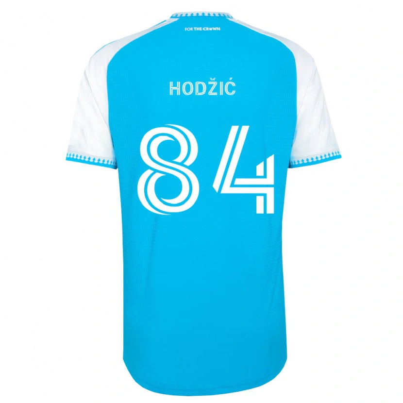 Danxen Män Amil Hodžić #84 Himmelsblå Vit Svart Hemmatröja Matchtröjor 2026/27 Tröjor T-Tröja