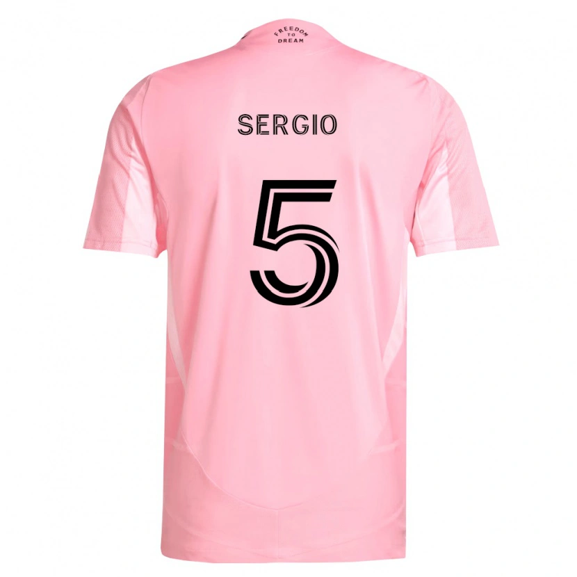 Danxen Män Sergio Busquets #5 Rosa Svart Hemmatröja Matchtröjor 2026/27 Tröjor T-Tröja