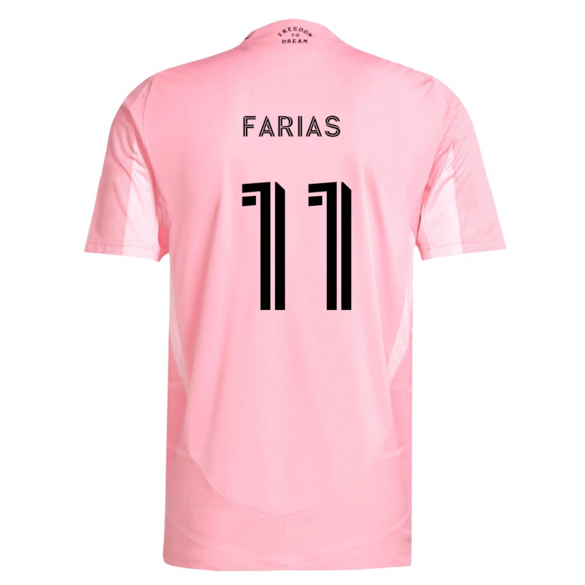 Danxen Män Facundo Farías #11 Rosa Svart Hemmatröja Matchtröjor 2026/27 Tröjor T-Tröja
