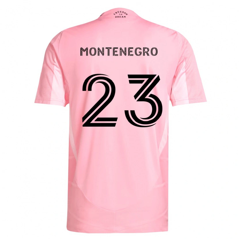 Danxen Män Ricardo Montenegro #23 Rosa Svart Hemmatröja Matchtröjor 2026/27 Tröjor T-Tröja