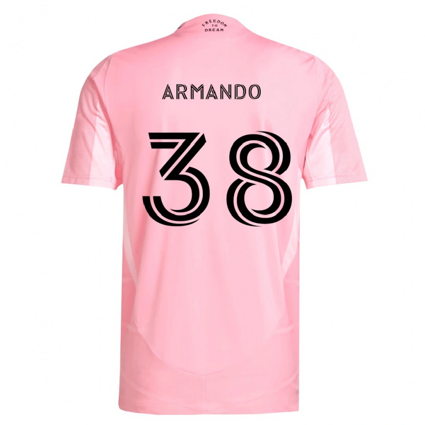 Danxen Män Máximo Armando #38 Rosa Svart Hemmatröja Matchtröjor 2026/27 Tröjor T-Tröja