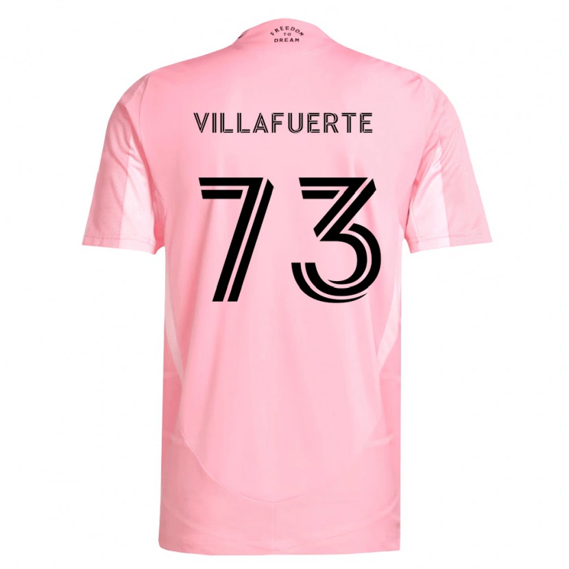 Danxen Män Kendry Villafuerte #73 Rosa Svart Hemmatröja Matchtröjor 2026/27 Tröjor T-Tröja