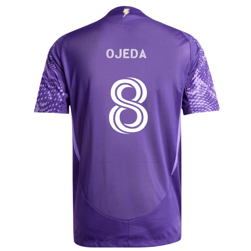 Danxen Män Braian Ojeda #8 Lila Vit Hemmatröja Matchtröjor 2026/27 Tröjor T-Tröja
