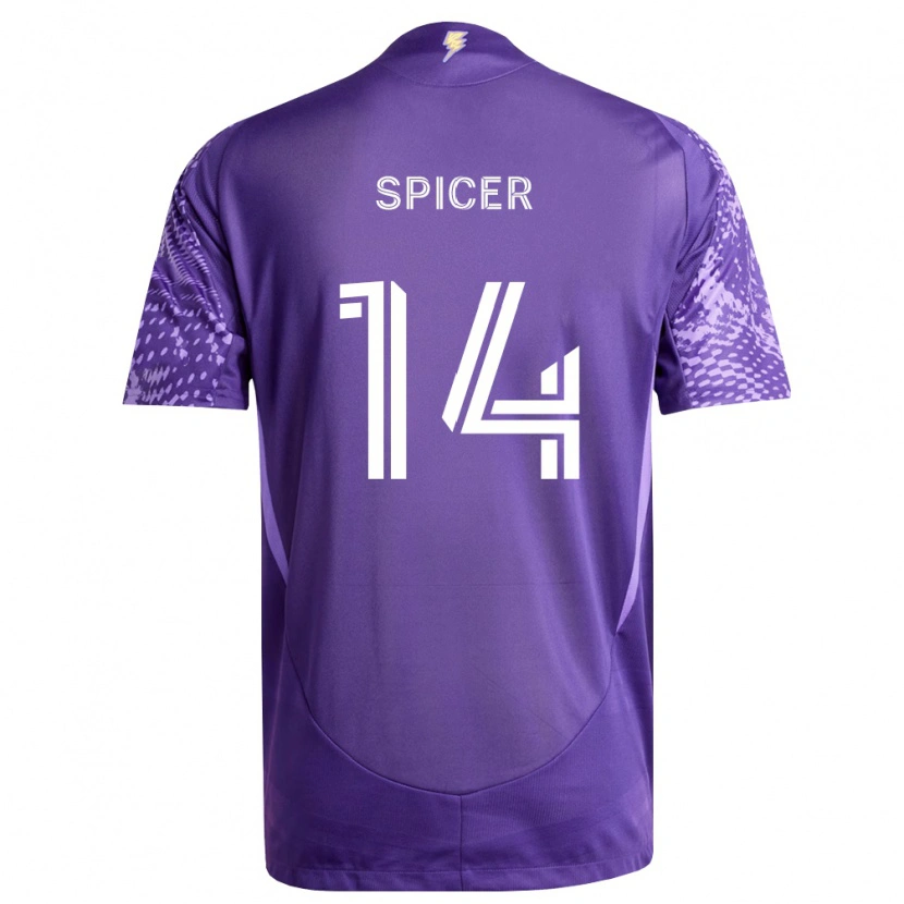Danxen Män Tyrese Spicer #14 Lila Vit Hemmatröja Matchtröjor 2026/27 Tröjor T-Tröja