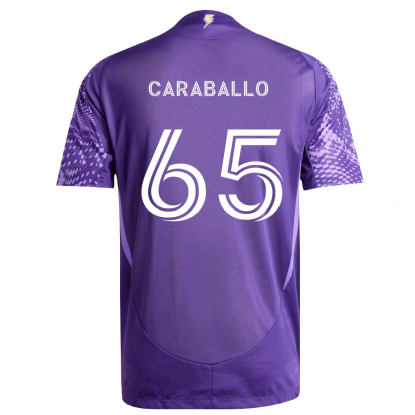 Danxen Män Gustavo Caraballo #65 Lila Vit Hemmatröja Matchtröjor 2026/27 Tröjor T-Tröja