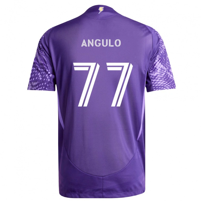 Danxen Män Iván Angulo #77 Lila Vit Hemmatröja Matchtröjor 2026/27 Tröjor T-Tröja
