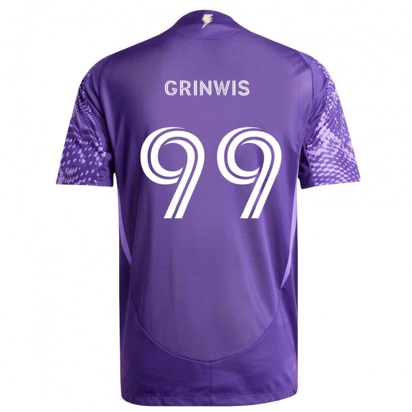 Danxen Män Adam Grinwis #99 Lila Vit Hemmatröja Matchtröjor 2026/27 Tröjor T-Tröja