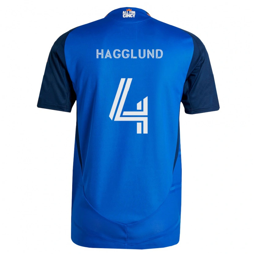 Danxen Män Nick Hagglund #4 Kungligt Blå Orange Hemmatröja Matchtröjor 2026/27 Tröjor T-Tröja