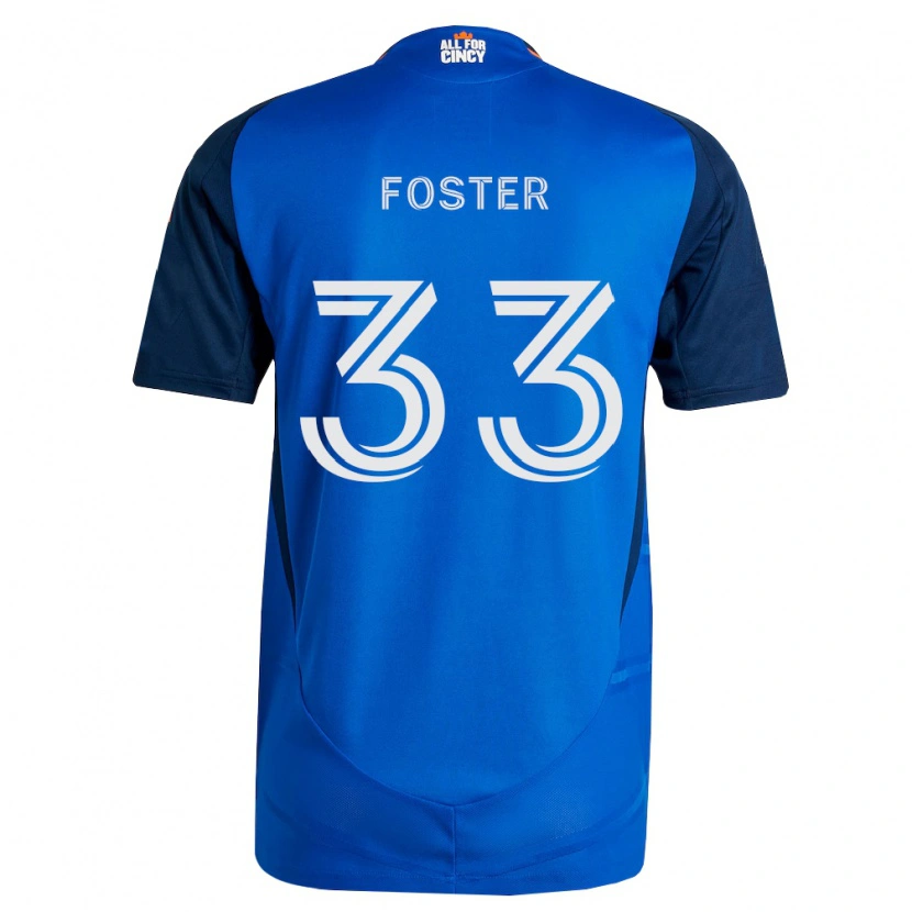 Danxen Män Isaiah Foster #33 Kungligt Blå Orange Hemmatröja Matchtröjor 2026/27 Tröjor T-Tröja