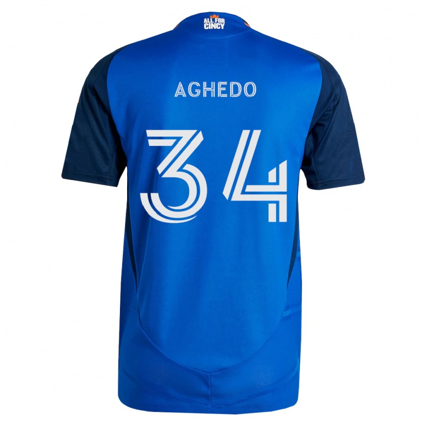 Danxen Män London Aghedo #34 Kungligt Blå Orange Hemmatröja Matchtröjor 2026/27 Tröjor T-Tröja