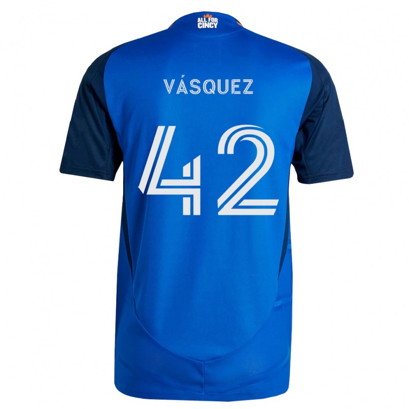 Danxen Män Mathías Vásquez #42 Kungligt Blå Orange Hemmatröja Matchtröjor 2026/27 Tröjor T-Tröja