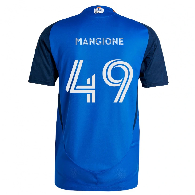 Danxen Män Peter Mangione #49 Kungligt Blå Orange Hemmatröja Matchtröjor 2026/27 Tröjor T-Tröja