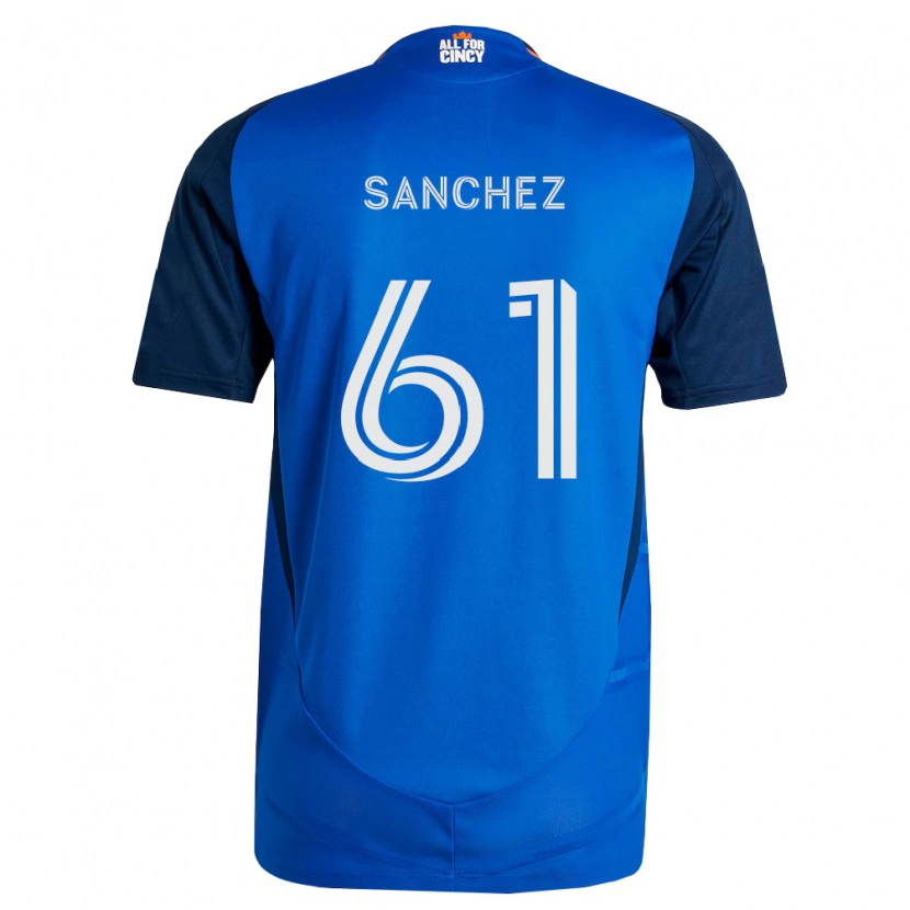 Danxen Män Santiago Sanchez #61 Kungligt Blå Orange Hemmatröja Matchtröjor 2026/27 Tröjor T-Tröja