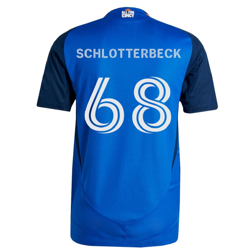 Danxen Män Ryan Schlotterbeck #68 Kungligt Blå Orange Hemmatröja Matchtröjor 2026/27 Tröjor T-Tröja