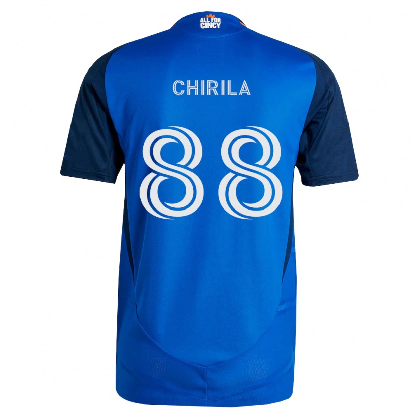 Danxen Män Andrei Chirilă #88 Kungligt Blå Orange Hemmatröja Matchtröjor 2026/27 Tröjor T-Tröja