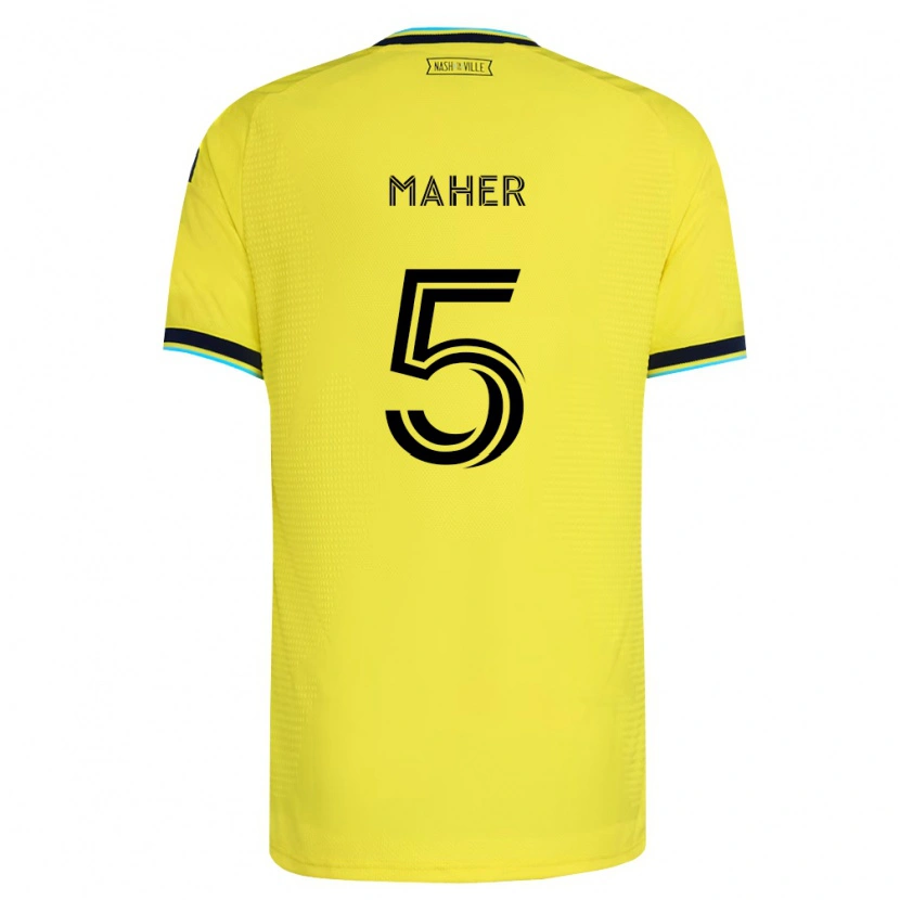 Danxen Män Jack Maher #5 Ljusgul Marinblå Hemmatröja Matchtröjor 2026/27 Tröjor T-Tröja