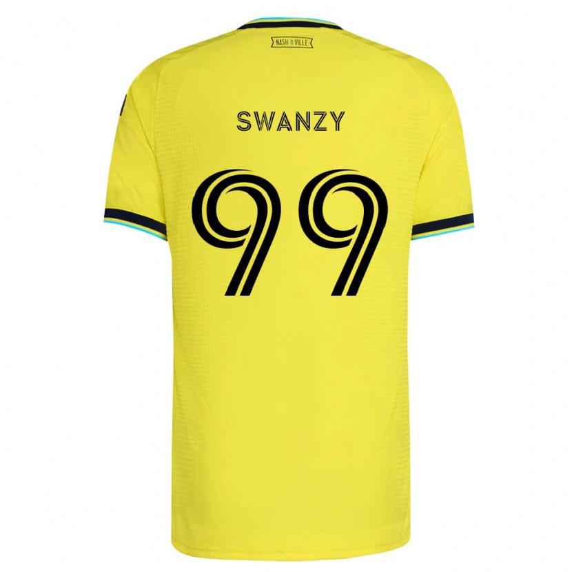 Danxen Män Joshua Swanzy #99 Ljusgul Marinblå Hemmatröja Matchtröjor 2026/27 Tröjor T-Tröja