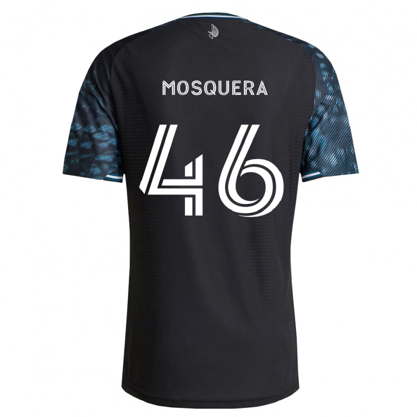 Danxen Män Juan Camilo Mosquera #46 Svart Vit Hemmatröja Matchtröjor 2026/27 Tröjor T-Tröja