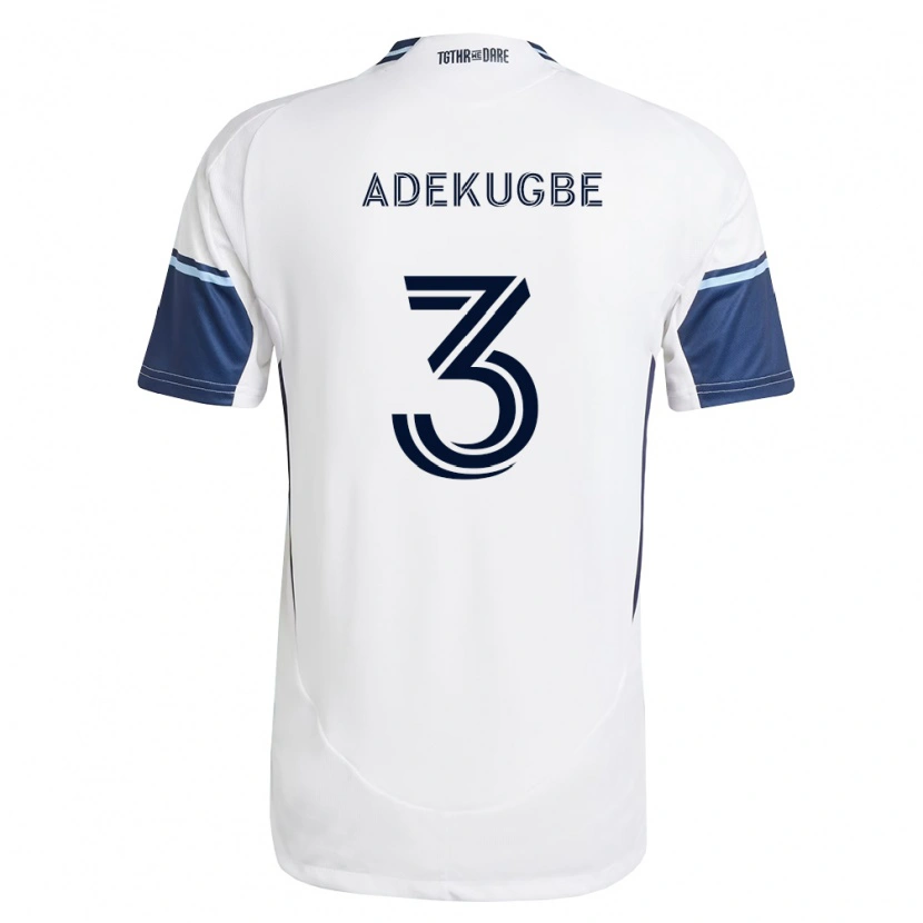 Danxen Män Sam Adekugbe #3 Vit Kungligt Blå Hemmatröja Matchtröjor 2026/27 Tröjor T-Tröja