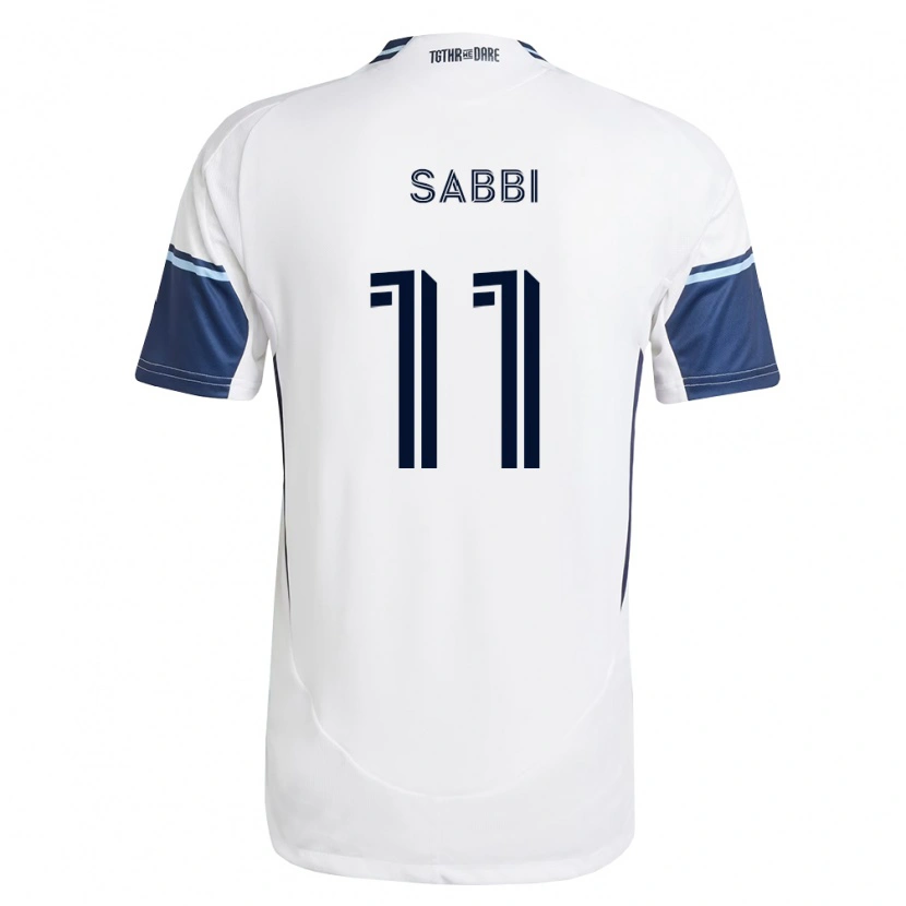 Danxen Män Emmanuel Sabbi #11 Vit Kungligt Blå Hemmatröja Matchtröjor 2026/27 Tröjor T-Tröja