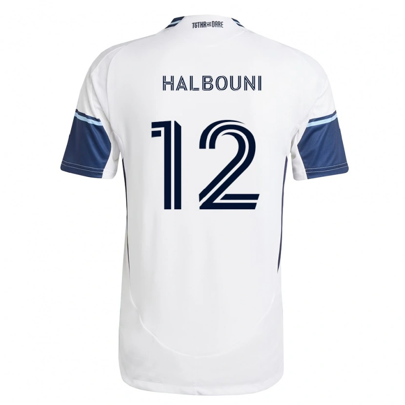 Danxen Män Belal Halbouni #12 Vit Kungligt Blå Hemmatröja Matchtröjor 2026/27 Tröjor T-Tröja