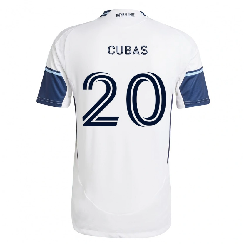 Danxen Män Andrés Cubas #20 Vit Kungligt Blå Hemmatröja Matchtröjor 2026/27 Tröjor T-Tröja