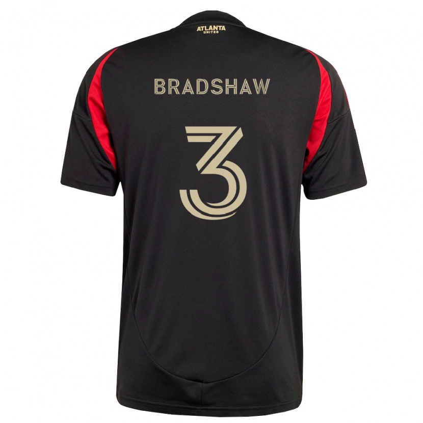 Danxen Män Jalani Bradshaw #3 Svart Röd Hemmatröja Matchtröjor 2026/27 Tröjor T-Tröja