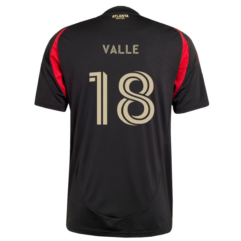 Danxen Män Daniel Valle #18 Svart Röd Hemmatröja Matchtröjor 2026/27 Tröjor T-Tröja