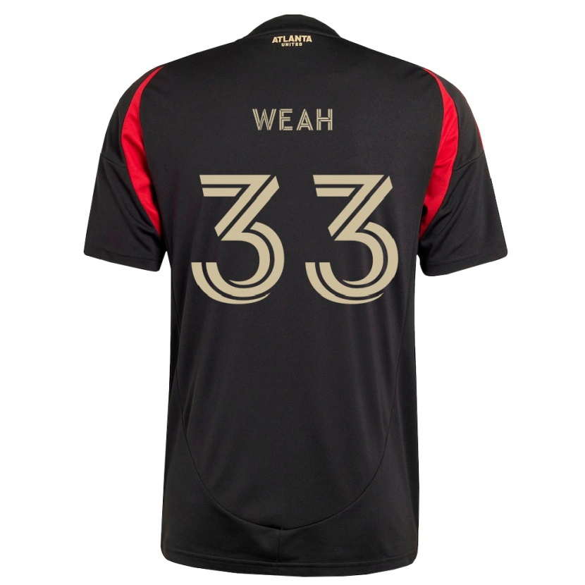 Danxen Män Patrick Weah #33 Svart Röd Hemmatröja Matchtröjor 2026/27 Tröjor T-Tröja