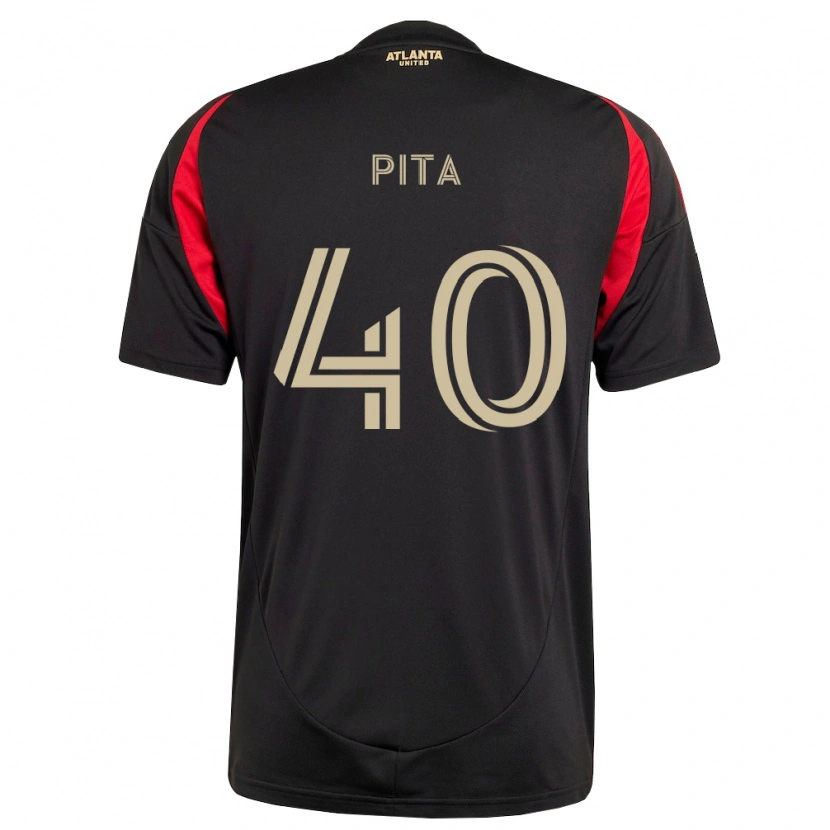 Danxen Män Santiago Pita #40 Svart Röd Hemmatröja Matchtröjor 2026/27 Tröjor T-Tröja