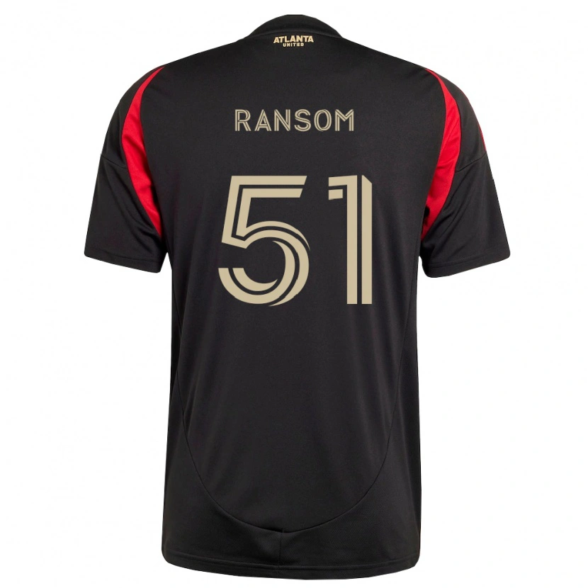 Danxen Män Jonathan Ransom #51 Svart Röd Hemmatröja Matchtröjor 2026/27 Tröjor T-Tröja