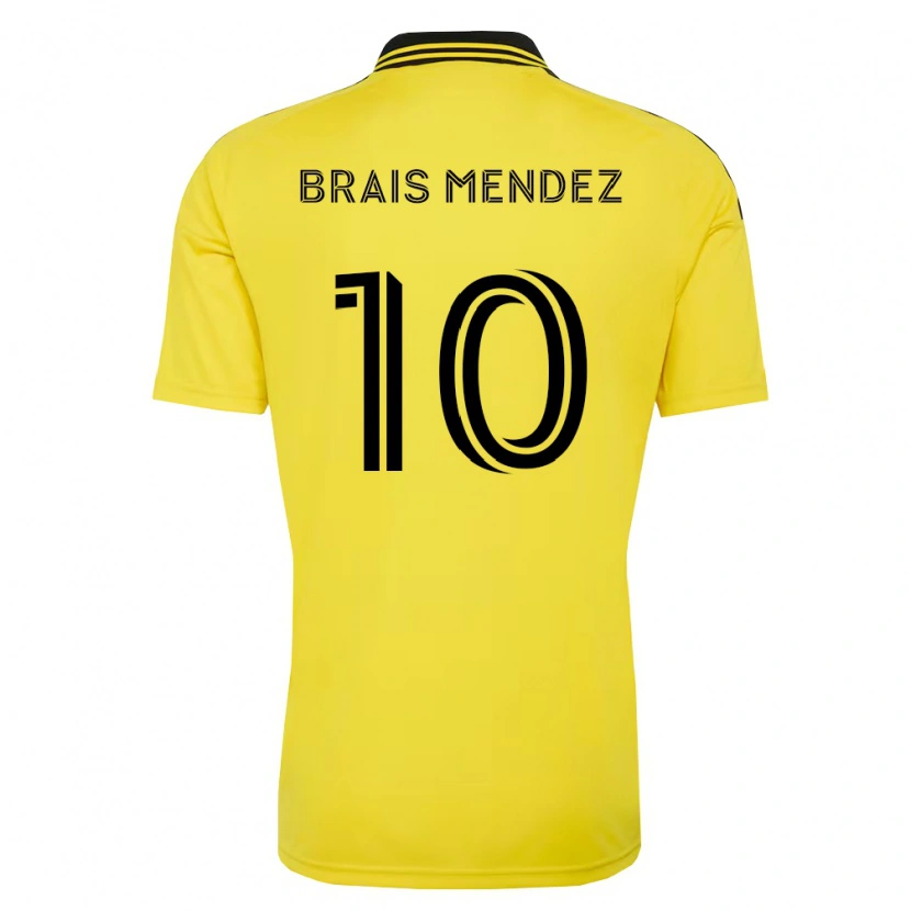 Danxen Män Brais Méndez #10 Gul Svart Hemmatröja Matchtröjor 2026/27 Tröjor T-Tröja