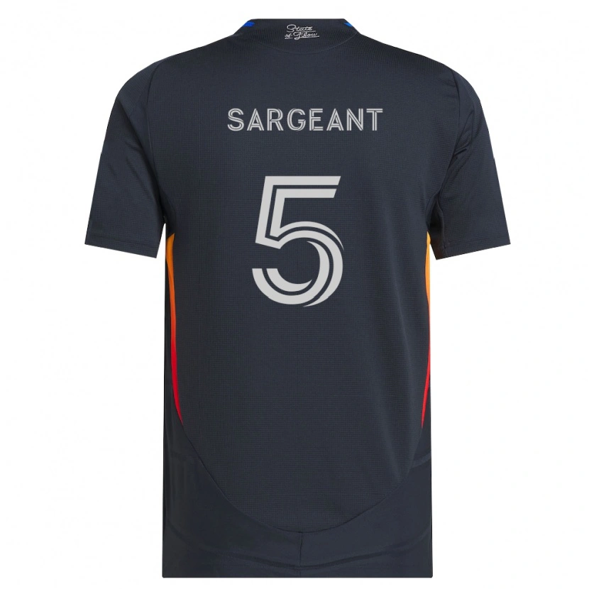 Danxen Män Kieran Sargeant #5 Mörkgrå Röd Hemmatröja Matchtröjor 2026/27 Tröjor T-Tröja