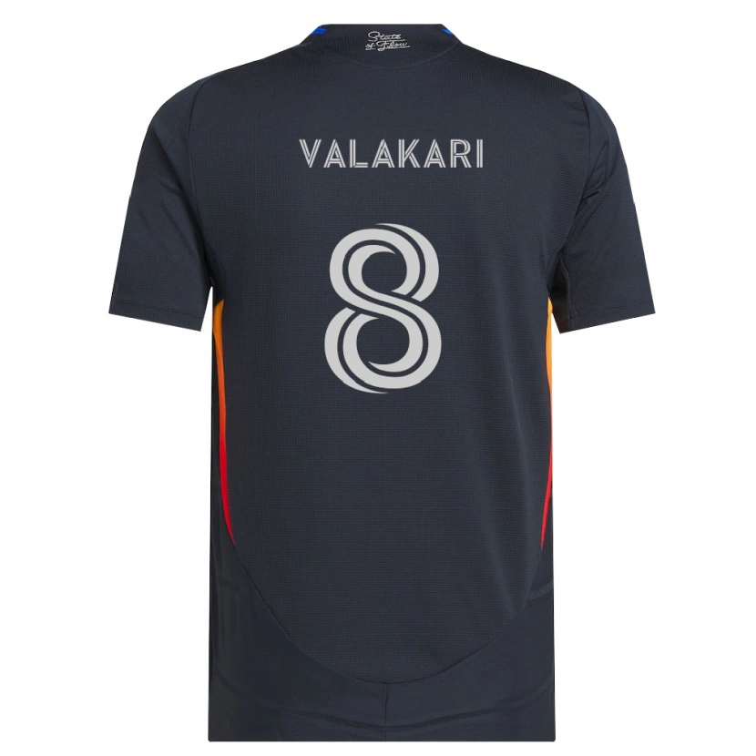 Danxen Män Onni Valakari #8 Mörkgrå Röd Hemmatröja Matchtröjor 2026/27 Tröjor T-Tröja