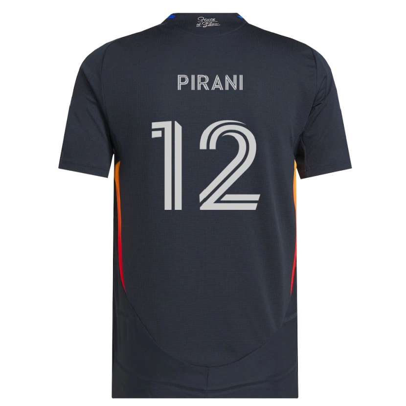 Danxen Män Gabriel Pirani #12 Mörkgrå Röd Hemmatröja Matchtröjor 2026/27 Tröjor T-Tröja