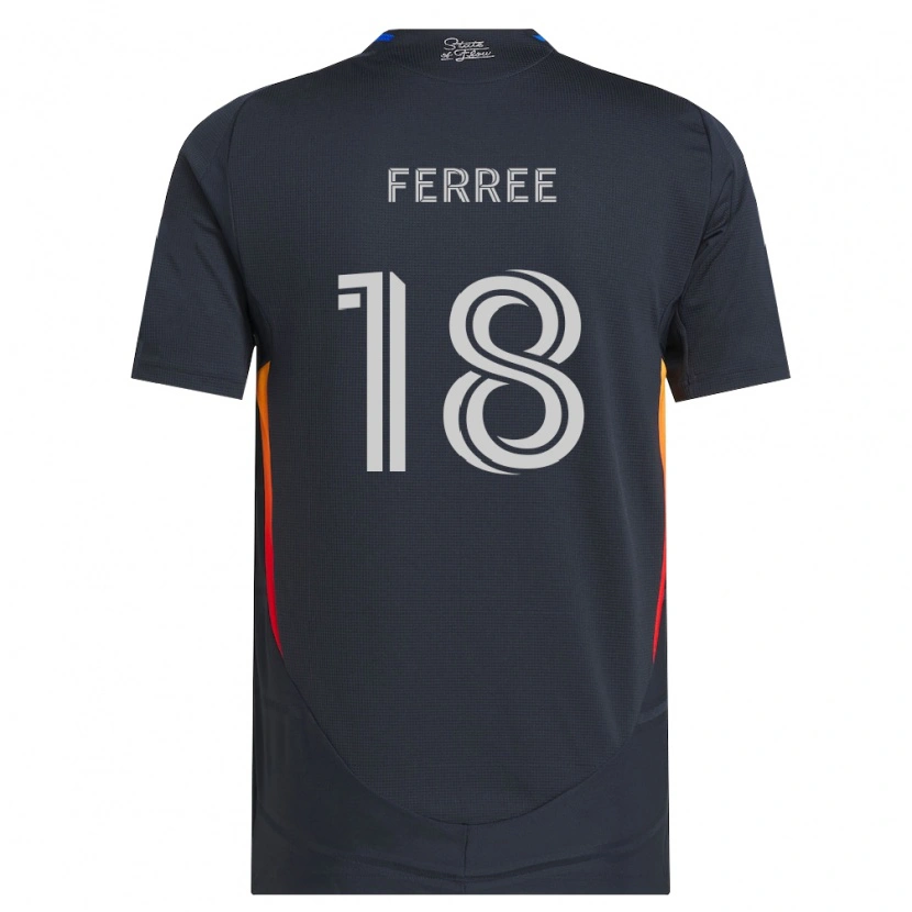 Danxen Män Duran Ferree #18 Mörkgrå Röd Hemmatröja Matchtröjor 2026/27 Tröjor T-Tröja