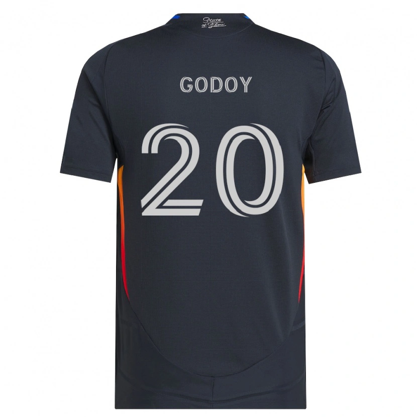 Danxen Män Aníbal Godoy #20 Mörkgrå Röd Hemmatröja Matchtröjor 2026/27 Tröjor T-Tröja