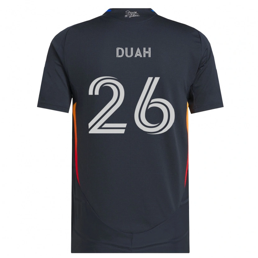 Danxen Män Manu Duah #26 Mörkgrå Röd Hemmatröja Matchtröjor 2026/27 Tröjor T-Tröja