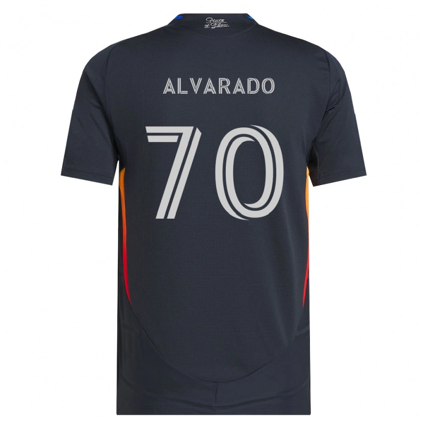 Danxen Män Alejandro Alvarado #70 Mörkgrå Röd Hemmatröja Matchtröjor 2026/27 Tröjor T-Tröja