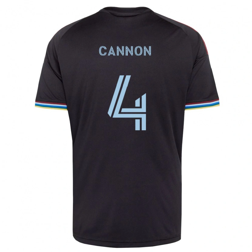 Danxen Män Reggie Cannon #4 Svart Himmelsblå Hemmatröja Matchtröjor 2026/27 Tröjor T-Tröja