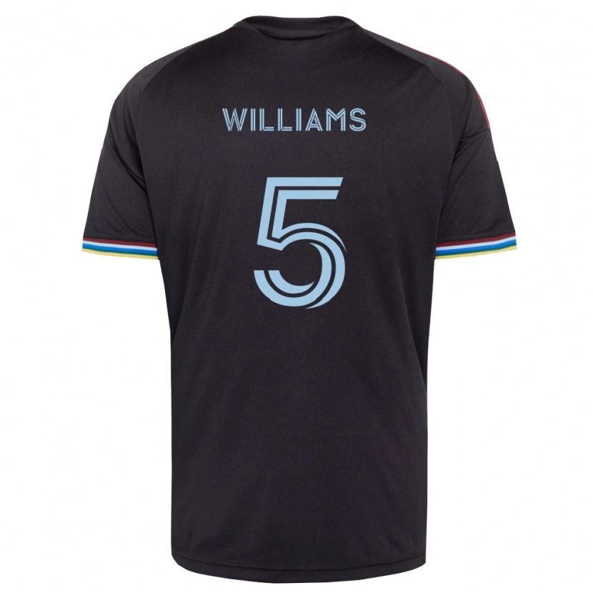 Danxen Män Loïc Williams #5 Svart Himmelsblå Hemmatröja Matchtröjor 2026/27 Tröjor T-Tröja