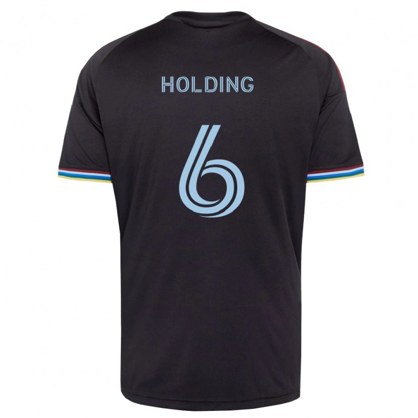 Danxen Män Rob Holding #6 Svart Himmelsblå Hemmatröja Matchtröjor 2026/27 Tröjor T-Tröja