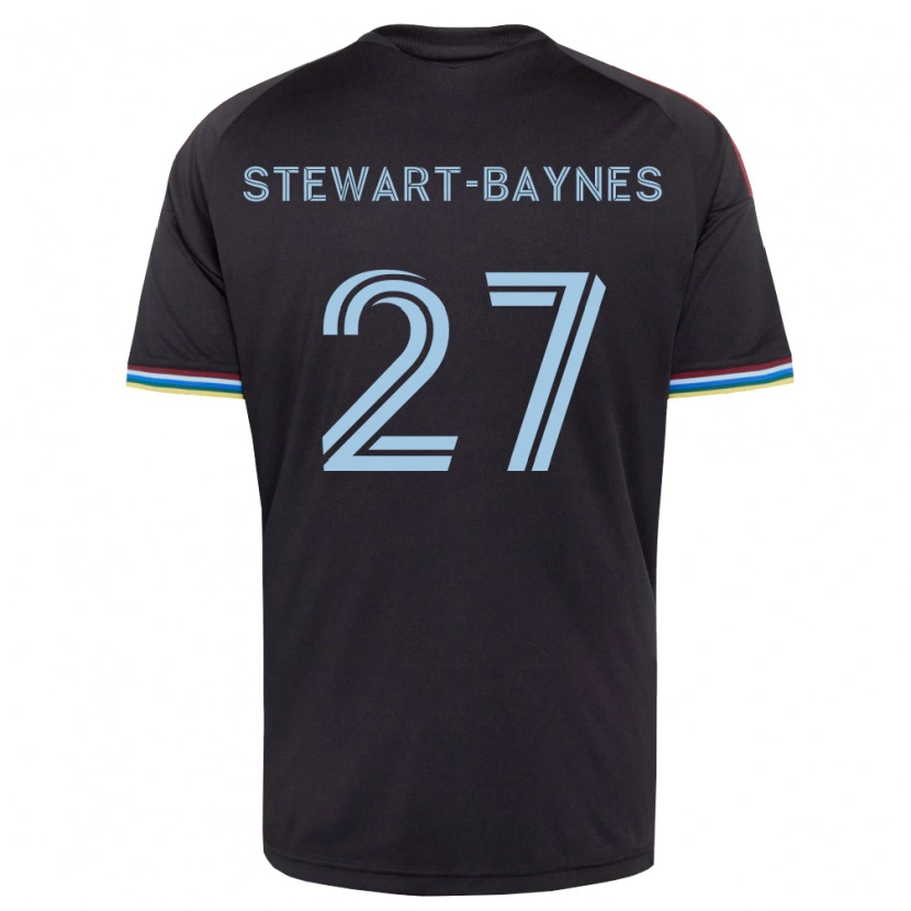 Danxen Män Kimani Stewart-Baynes #27 Svart Himmelsblå Hemmatröja Matchtröjor 2026/27 Tröjor T-Tröja