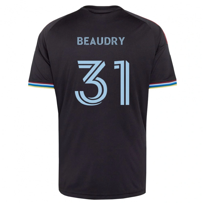 Danxen Män Adam Beaudry #31 Svart Himmelsblå Hemmatröja Matchtröjor 2026/27 Tröjor T-Tröja