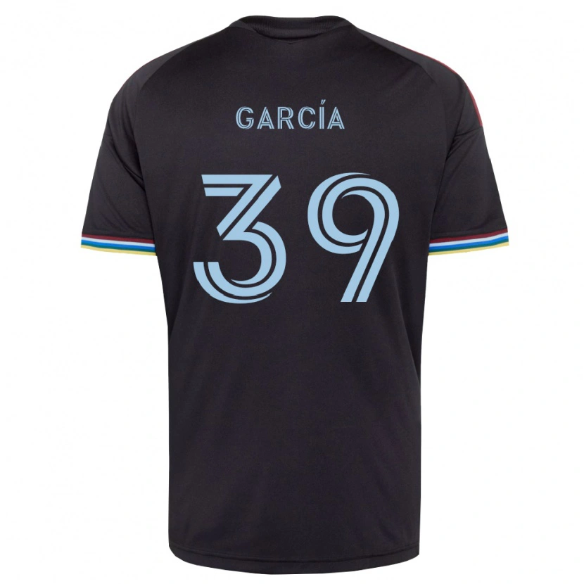 Danxen Män Luis García #39 Svart Himmelsblå Hemmatröja Matchtröjor 2026/27 Tröjor T-Tröja