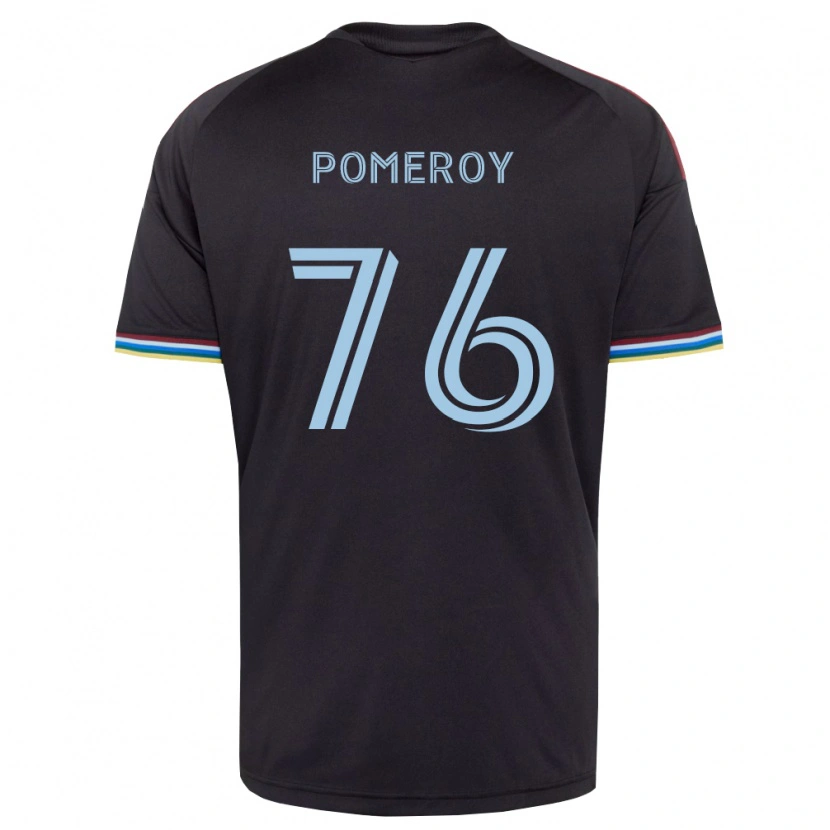 Danxen Män Jack Pomeroy #76 Svart Himmelsblå Hemmatröja Matchtröjor 2026/27 Tröjor T-Tröja